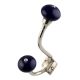 Navy Blue Silver Iron Hooks